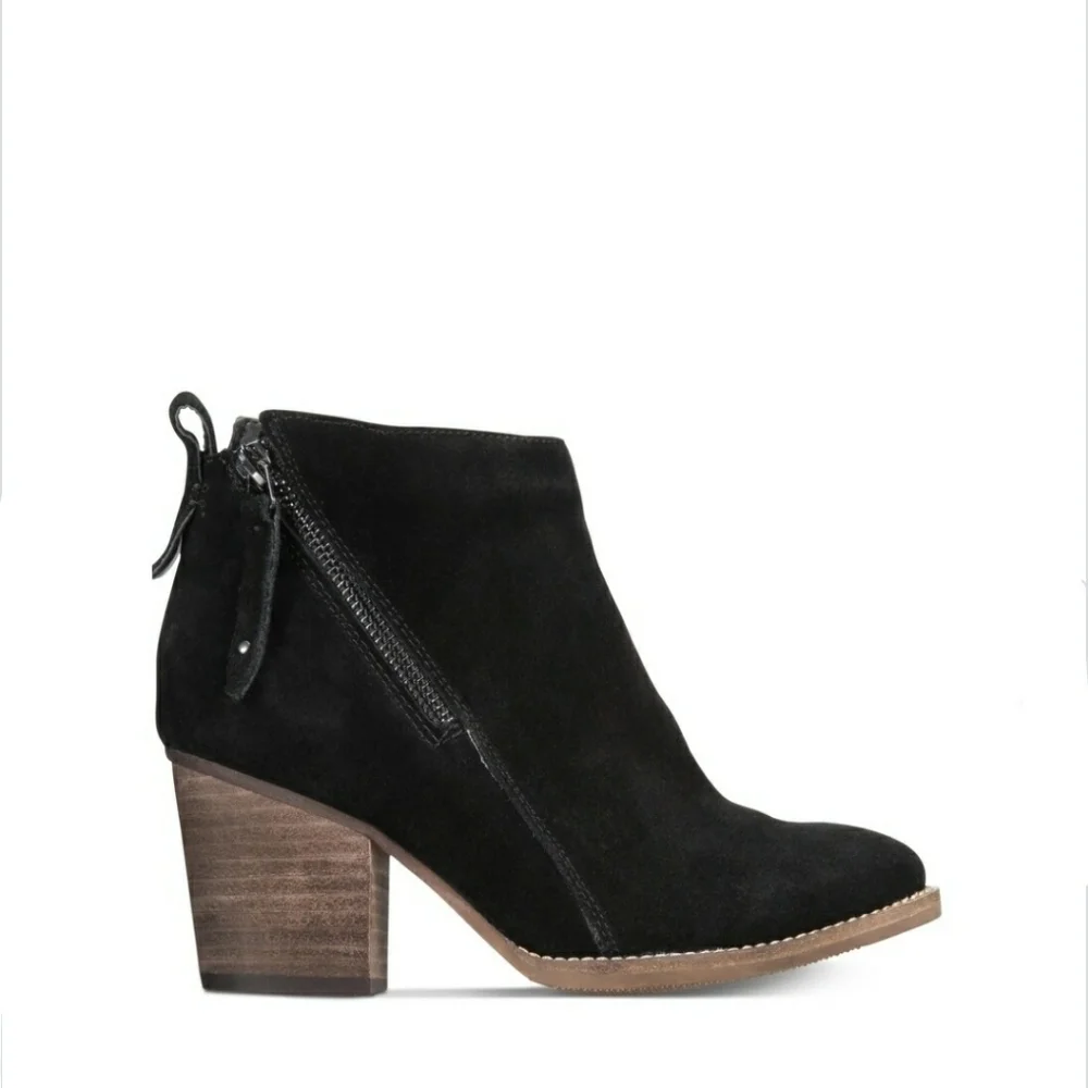 Aqua College Womens Nancy Booties Waterproof - Black Suede -